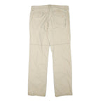 SCOTCH VINTAGE Mens Cotton Blend Beige Regular Fit Straight Leg Trousers W38 L33