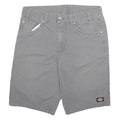 DICKIES Mens Shorts Grey Casual Regular L W30 Workwear Durable Cotton Blend