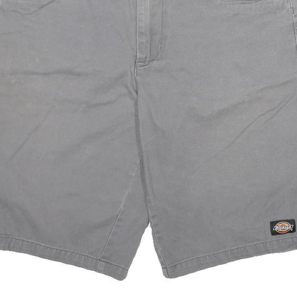 DICKIES Mens Shorts Grey Casual Regular L W30 Workwear Durable Cotton Blend