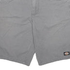 DICKIES Mens Shorts Grey Casual Regular L W30 Workwear Durable Cotton Blend