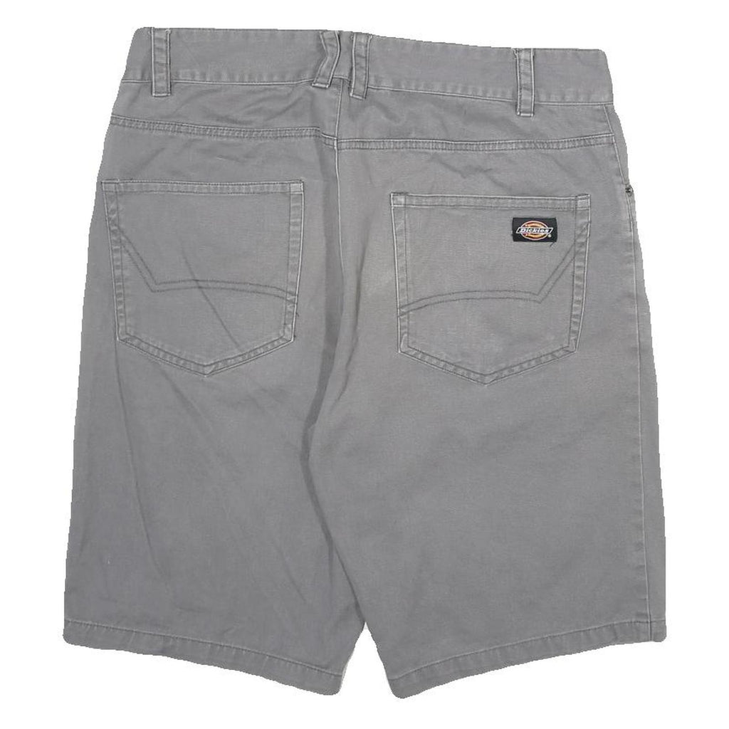 DICKIES Mens Shorts Grey Casual Regular L W30 Workwear Durable Cotton Blend