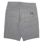 DICKIES Mens Shorts Grey Casual Regular L W30 Workwear Durable Cotton Blend