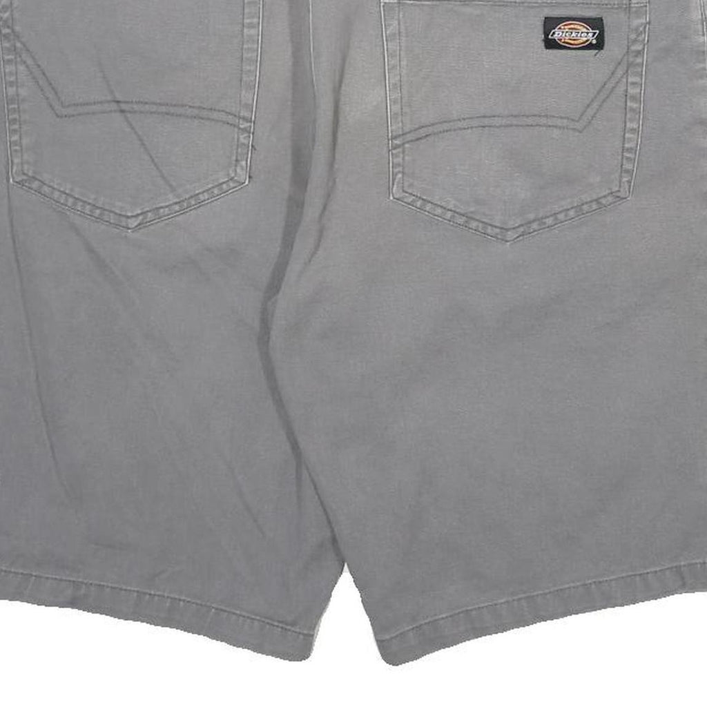 DICKIES Mens Shorts Grey Casual Regular L W30 Workwear Durable Cotton Blend