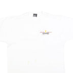SCREEN STARS BEST Mens White T-Shirt L Short Sleeve Crew Neck Graphic Print