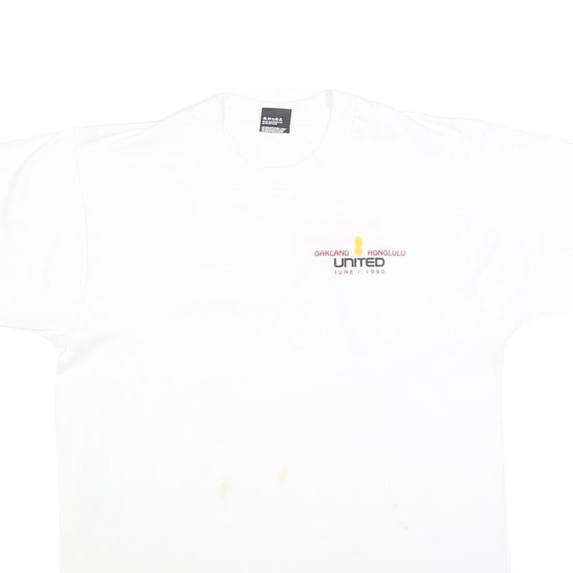 SCREEN STARS BEST Mens White T-Shirt L Short Sleeve Crew Neck Graphic Print