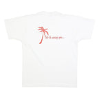 SCREEN STARS BEST Mens White T-Shirt L Short Sleeve Crew Neck Graphic Print