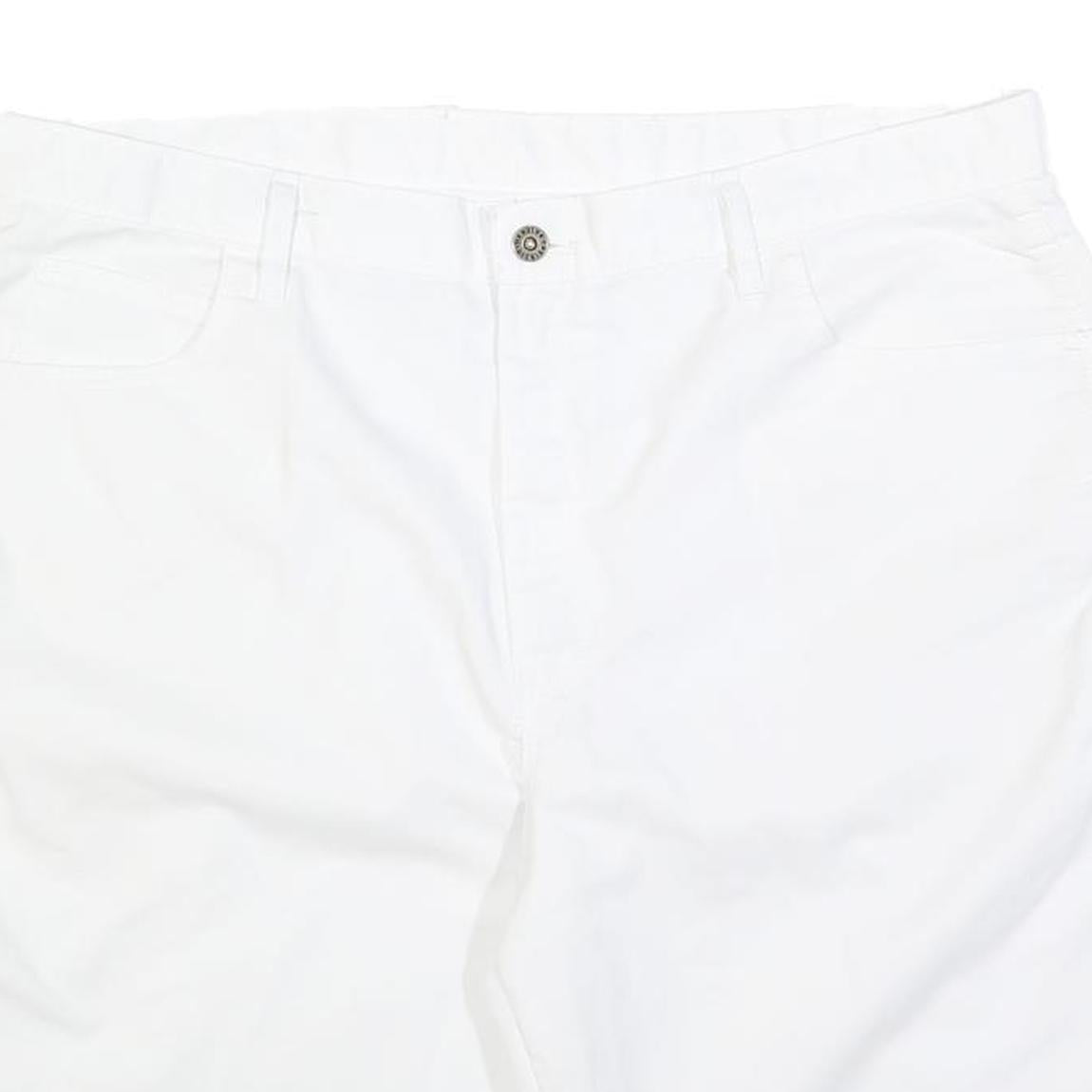 DICKIES Mens White Cotton Blend Casual Shorts XL W38 Workwear Utility