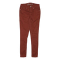 SEVEN7 Womens Slim Rust Brown Cotton Blend Slim Trousers W26 L28