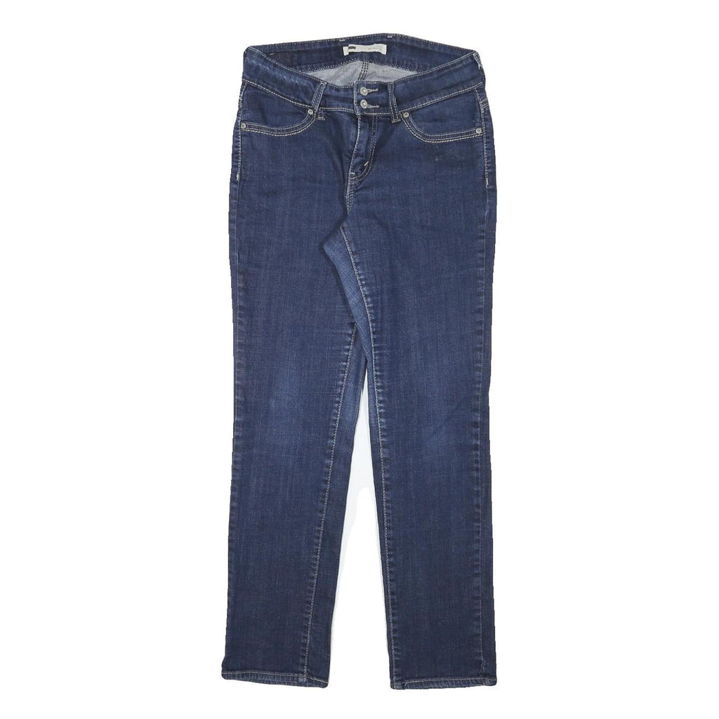 LEVI'S Womens Regular Fit Blue Denim Jeans W29 L28 Classic Cotton Blend Zip