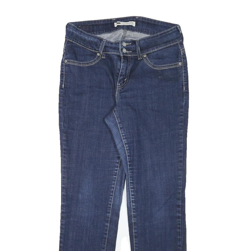 LEVI'S Womens Regular Fit Blue Denim Jeans W29 L28 Classic Cotton Blend Zip