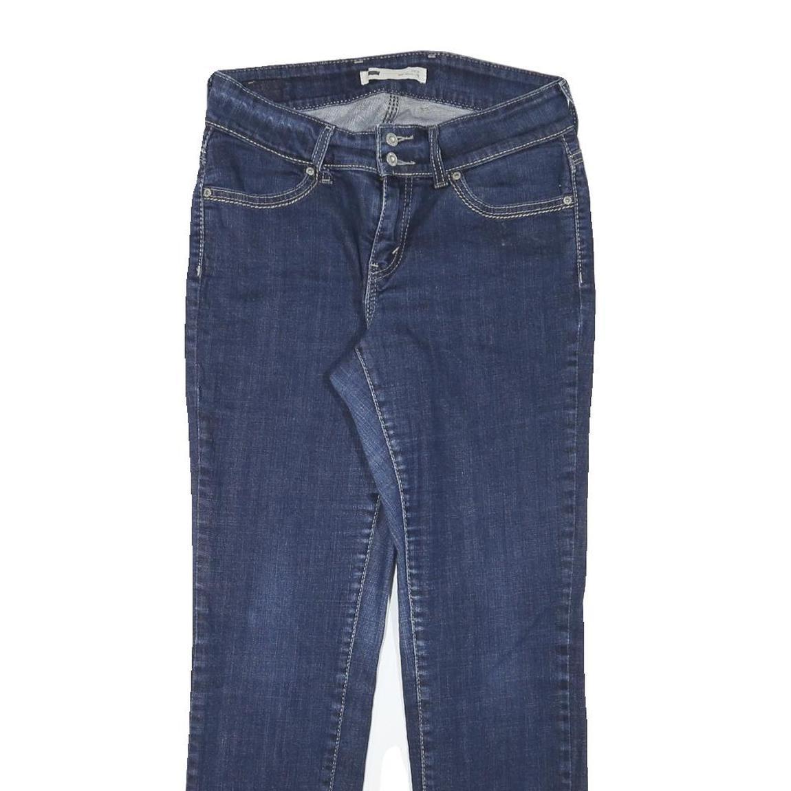 LEVI'S Womens Regular Fit Blue Denim Jeans W29 L28 Classic Cotton Blend Zip