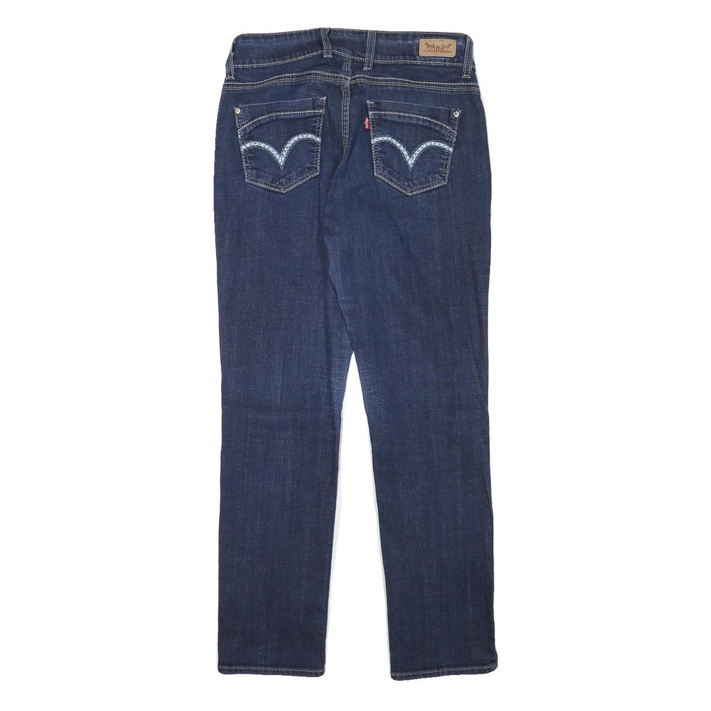 LEVI'S Womens Regular Fit Blue Denim Jeans W29 L28 Classic Cotton Blend Zip