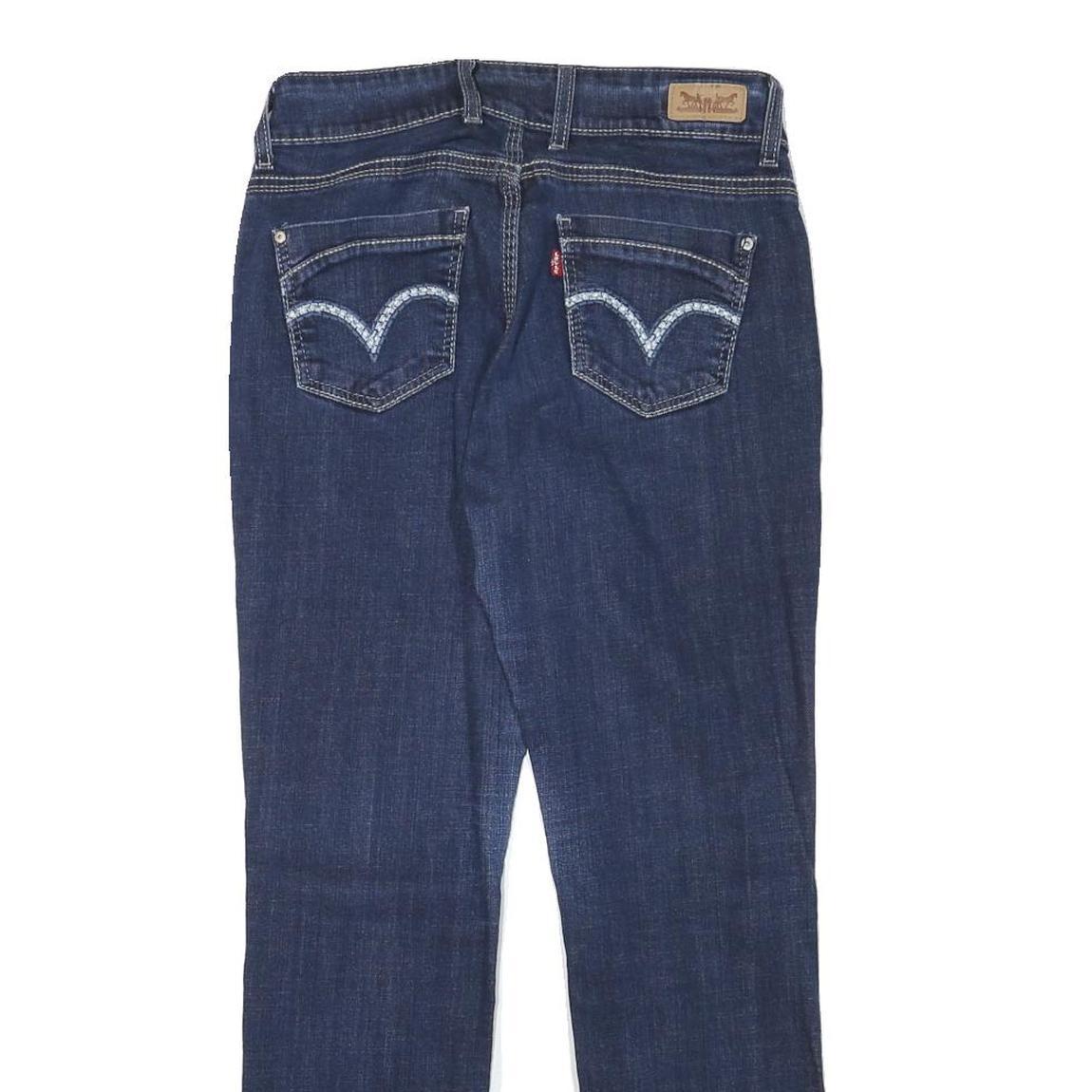 LEVI'S Womens Regular Fit Blue Denim Jeans W29 L28 Classic Cotton Blend Zip