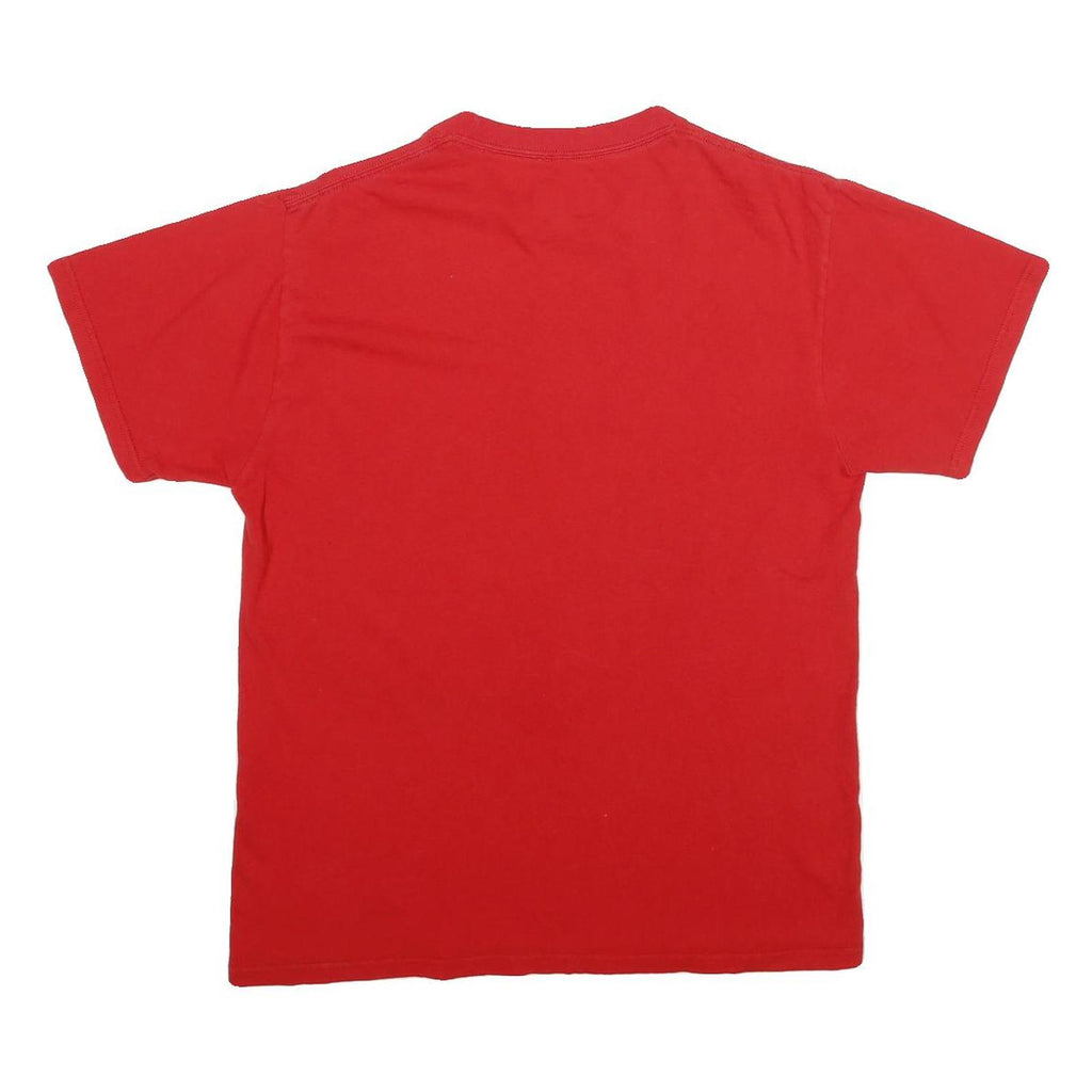 MAJESTIC Mens Red Angels Baseball Graphic T-Shirt M Short Sleeve Crew Neck