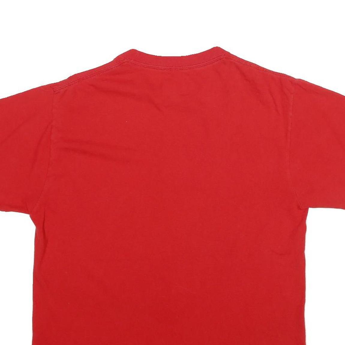 MAJESTIC Mens Red Angels Baseball Graphic T-Shirt M Short Sleeve Crew Neck