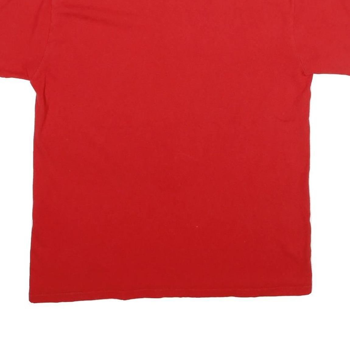 MAJESTIC Mens Red Angels Baseball Graphic T-Shirt M Short Sleeve Crew Neck