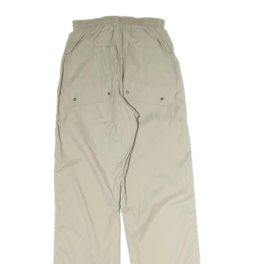 TIMBERLAND Mens Beige Cotton Blend Regular Straight Trousers W28 L34 Casual