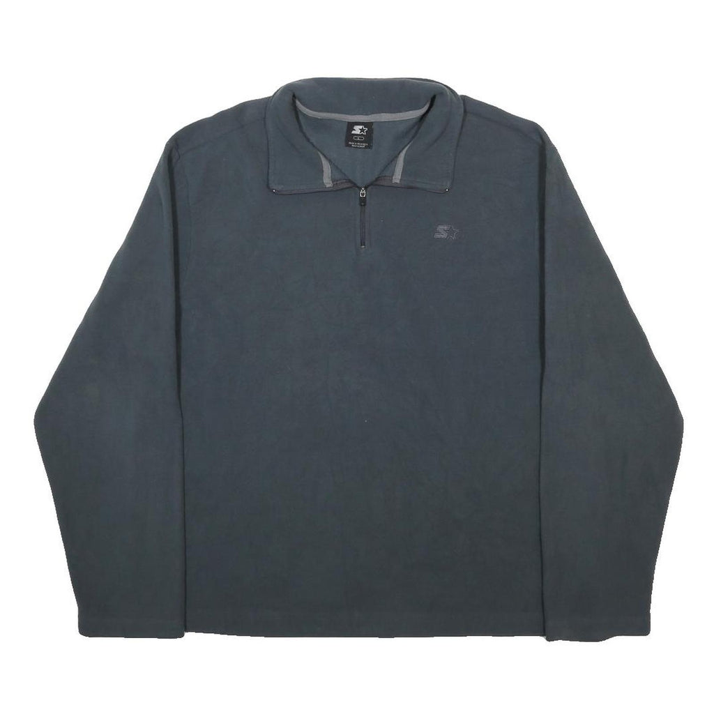 STARTER Mens Grey Pullover Plain Crew Neck Basic Knit L Casual Lightweight