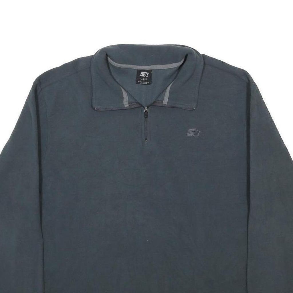 STARTER Mens Grey Pullover Plain Crew Neck Basic Knit L Casual Lightweight