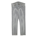 LEVI'S 510 Mens Slim Slim Fit Blue Denim Medium Wash W35 L29 Distressed Paint