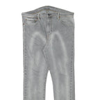 LEVI'S 510 Mens Slim Slim Fit Blue Denim Medium Wash W35 L29 Distressed Paint