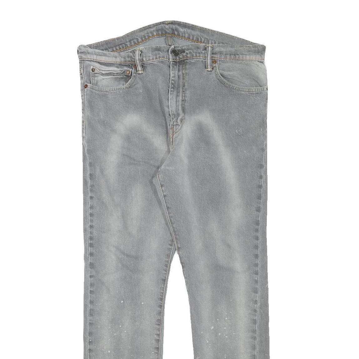 LEVI'S 510 Mens Slim Slim Fit Blue Denim Medium Wash W35 L29 Distressed Paint