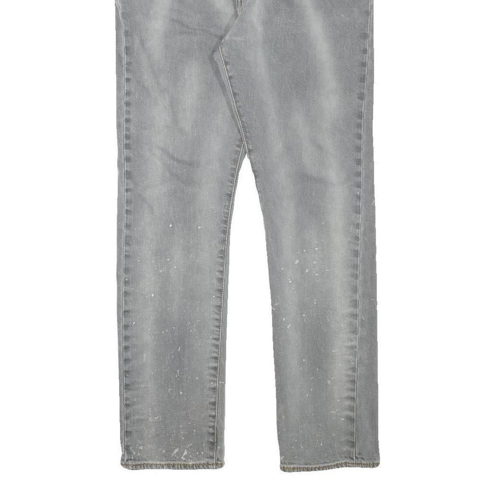 LEVI'S 510 Mens Slim Slim Fit Blue Denim Medium Wash W35 L29 Distressed Paint