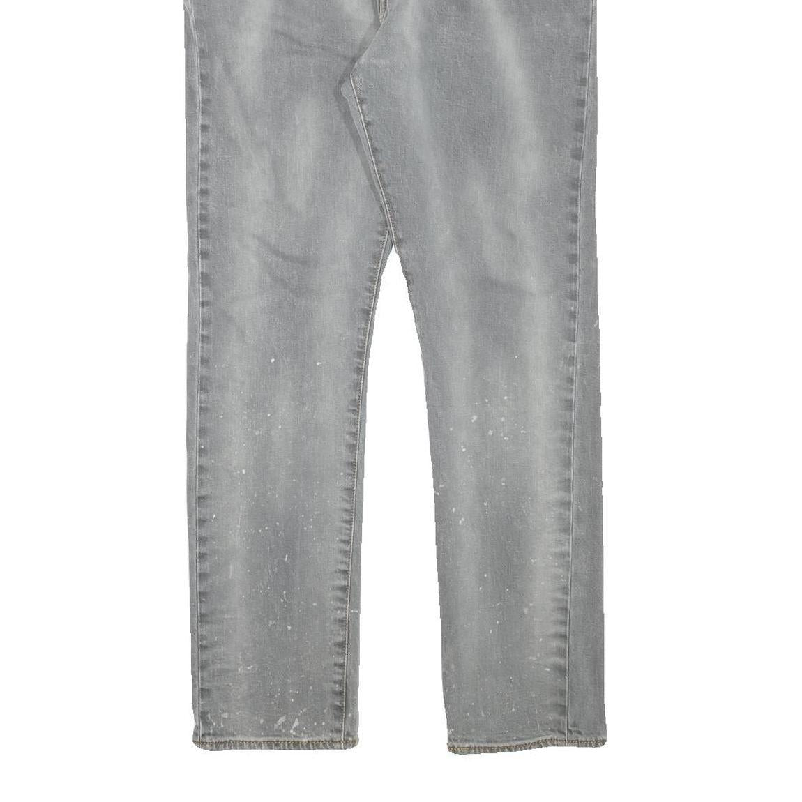 LEVI'S 510 Mens Slim Slim Fit Blue Denim Medium Wash W35 L29 Distressed Paint