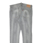 LEVI'S 510 Mens Slim Slim Fit Blue Denim Medium Wash W35 L29 Distressed Paint