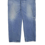 DICKIES Mens Jeans Blue Regular Straight Denim Light W38 L32 Workwear Zip