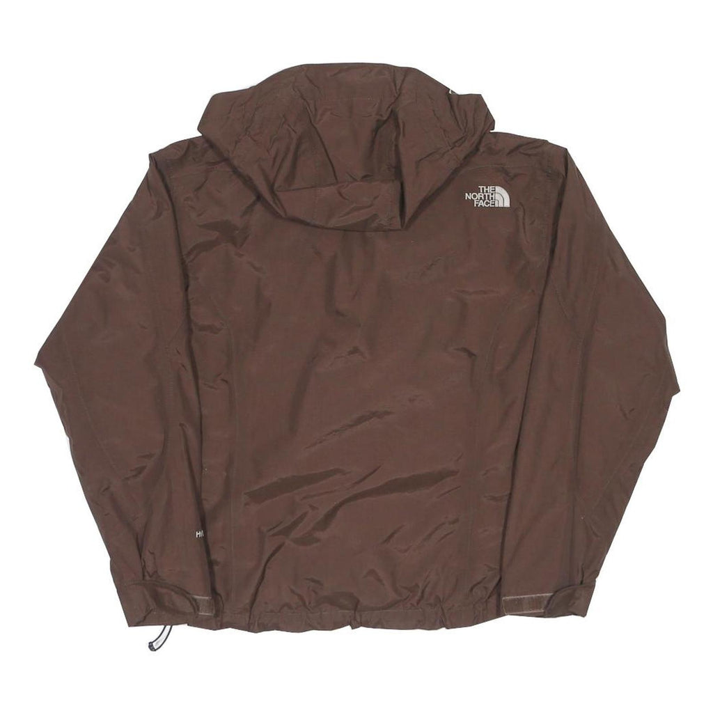 THE NORTH FACE Womens Brown Nylon Outdoor Jacket S Zip Hooded