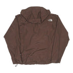 THE NORTH FACE Womens Brown Nylon Outdoor Jacket S Zip Hooded