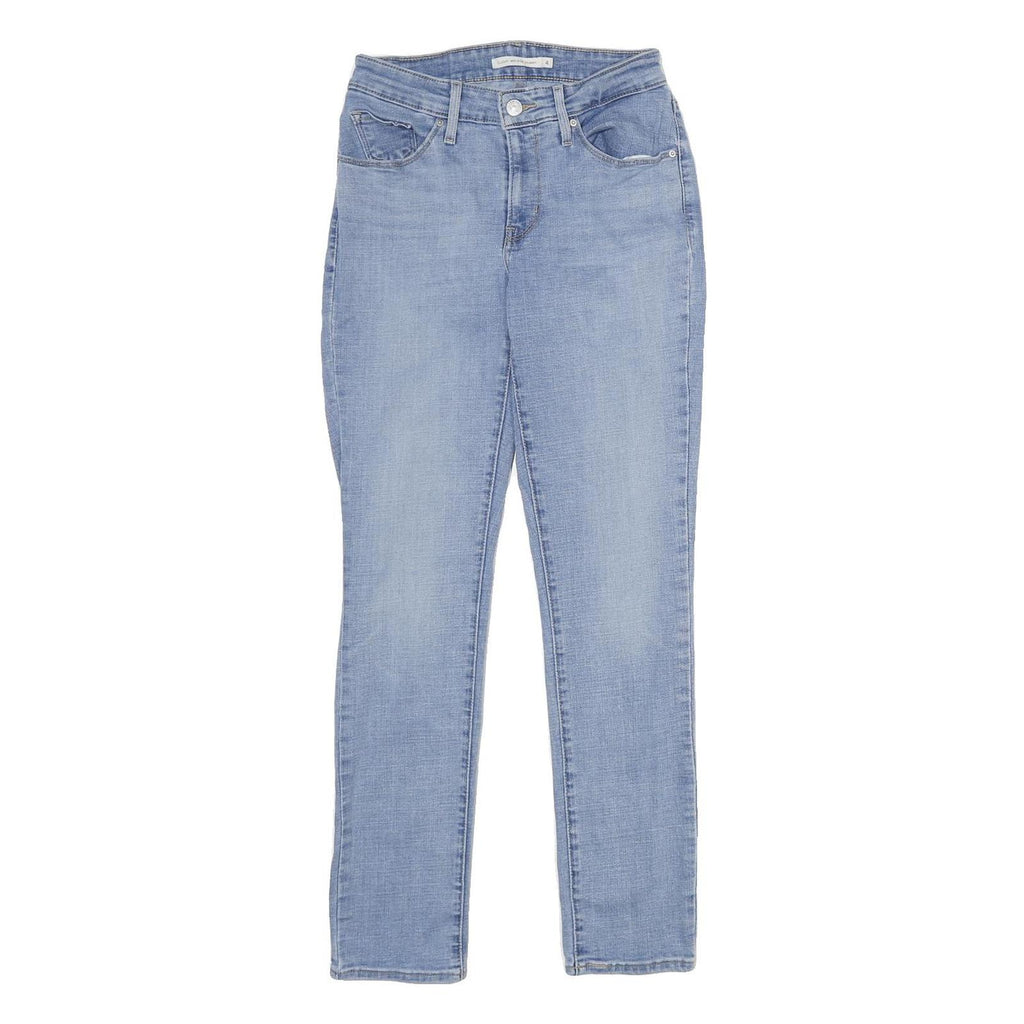 LEVI'S Classic Mid Rise Skinny Womens Jeans Blue Denim Light W27 L30 Stretch