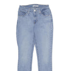 LEVI'S Classic Mid Rise Skinny Womens Jeans Blue Denim Light W27 L30 Stretch