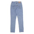 LEVI'S Classic Mid Rise Skinny Womens Jeans Blue Denim Light W27 L30 Stretch