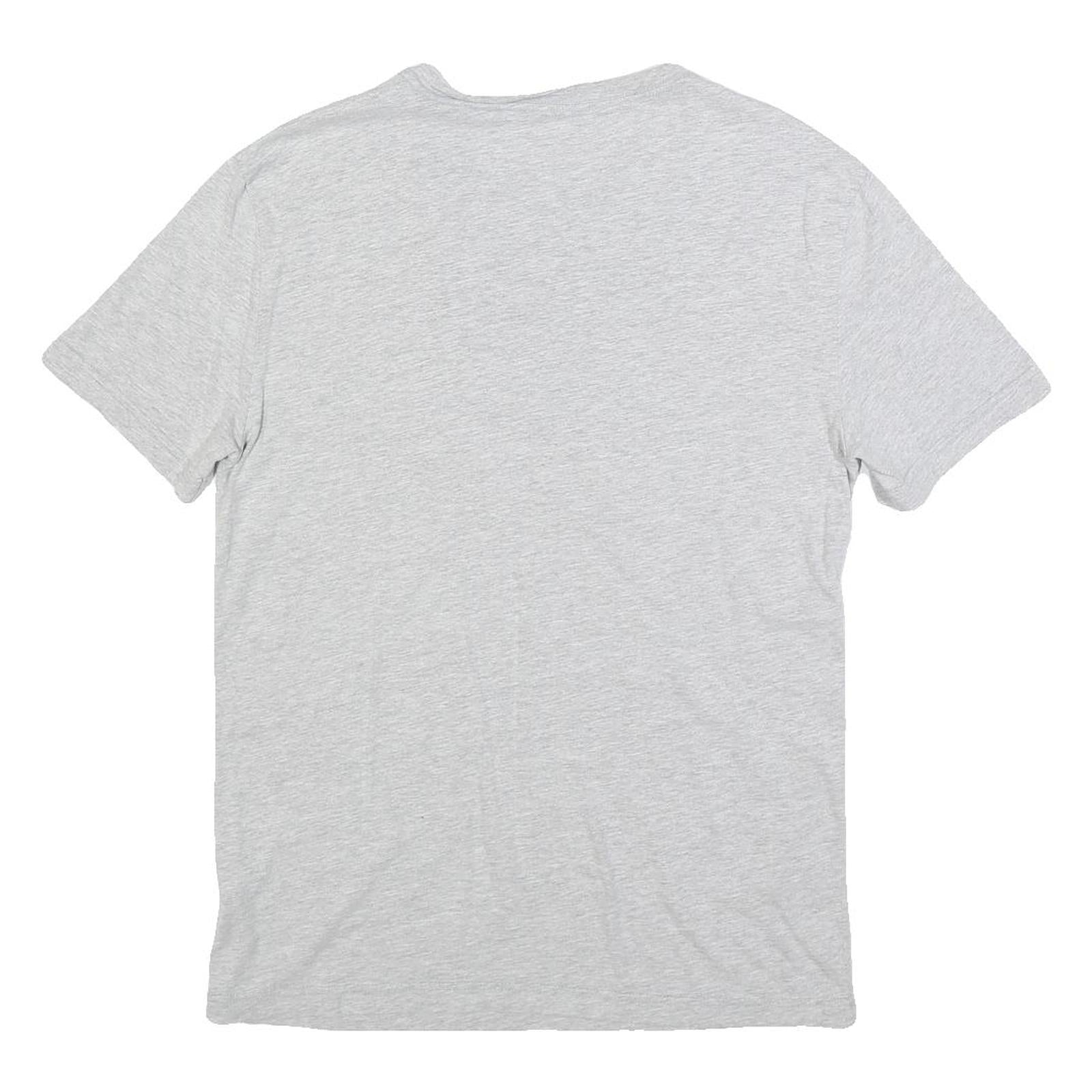 LEVI'S Mens Grey Graphic T-Shirt S Short Sleeve Crew Neck Cotton Blend Casual