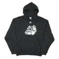 ADIDAS Mens Black Bulldog Graphic Pullover Hoodie S Yearbook Print