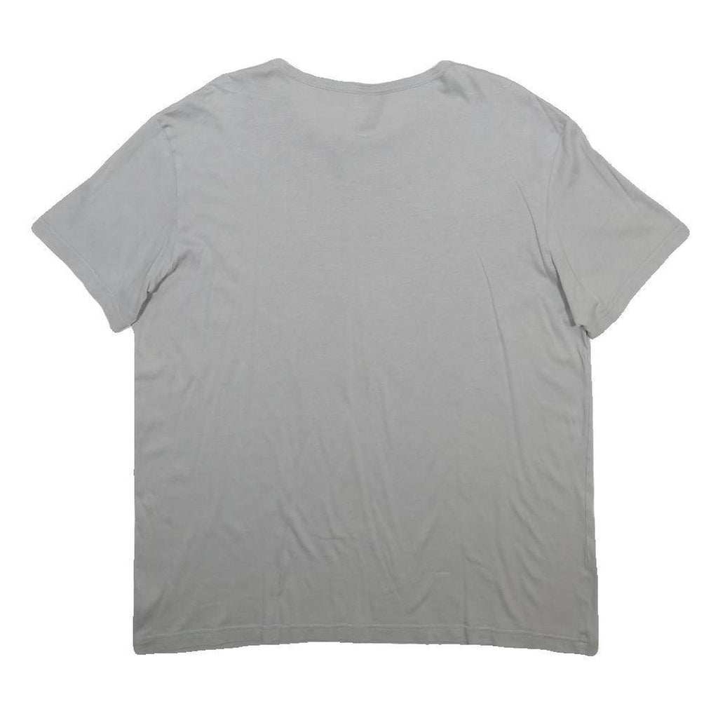 CALVIN KLEIN Mens Grey T-Shirt L Short Sleeve Crew Neck Logo Print