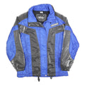 HIBERNIA Womens Blue & Grey Zip Jacket M Polyester Blend Sporty Outdoor Casual