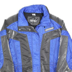 HIBERNIA Womens Blue & Grey Zip Jacket M Polyester Blend Sporty Outdoor Casual