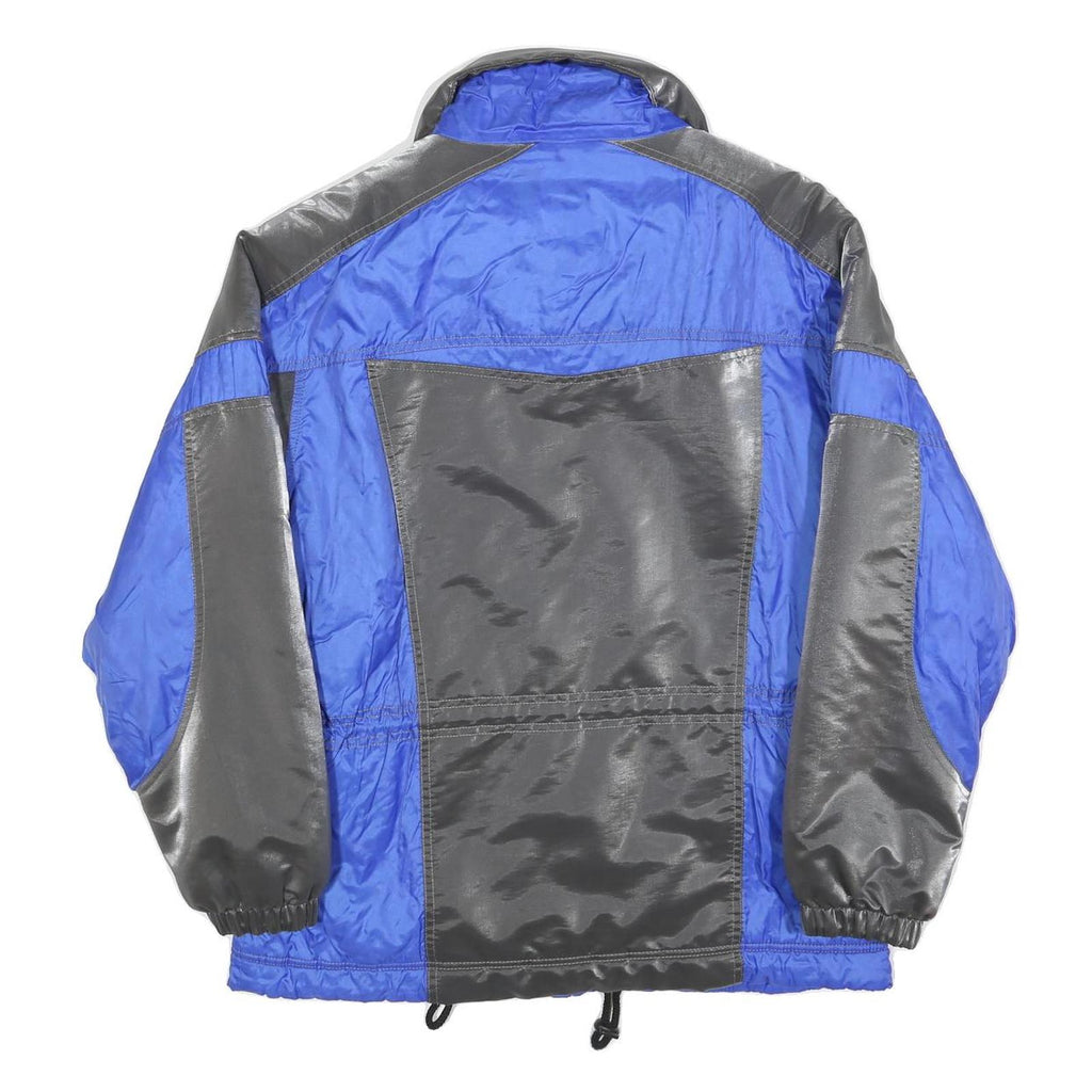 HIBERNIA Womens Blue & Grey Zip Jacket M Polyester Blend Sporty Outdoor Casual