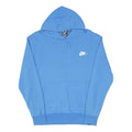NIKE Mens Blue Cotton Blend Pullover Hoodie M Sportswear Casual Sweatshirt