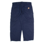 CARHARTT Mens Trousers Blue Regular Straight W40 L26