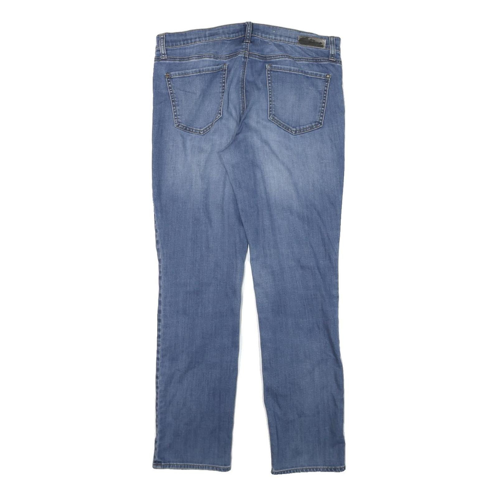 DKNY Womens Slim Blue Denim Slim Jeans W32 L30 Comfortable Stretch Cotton Blend