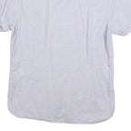 TED BAKER Mens White Shirt M Cotton Blend Short Sleeve Casual Summer