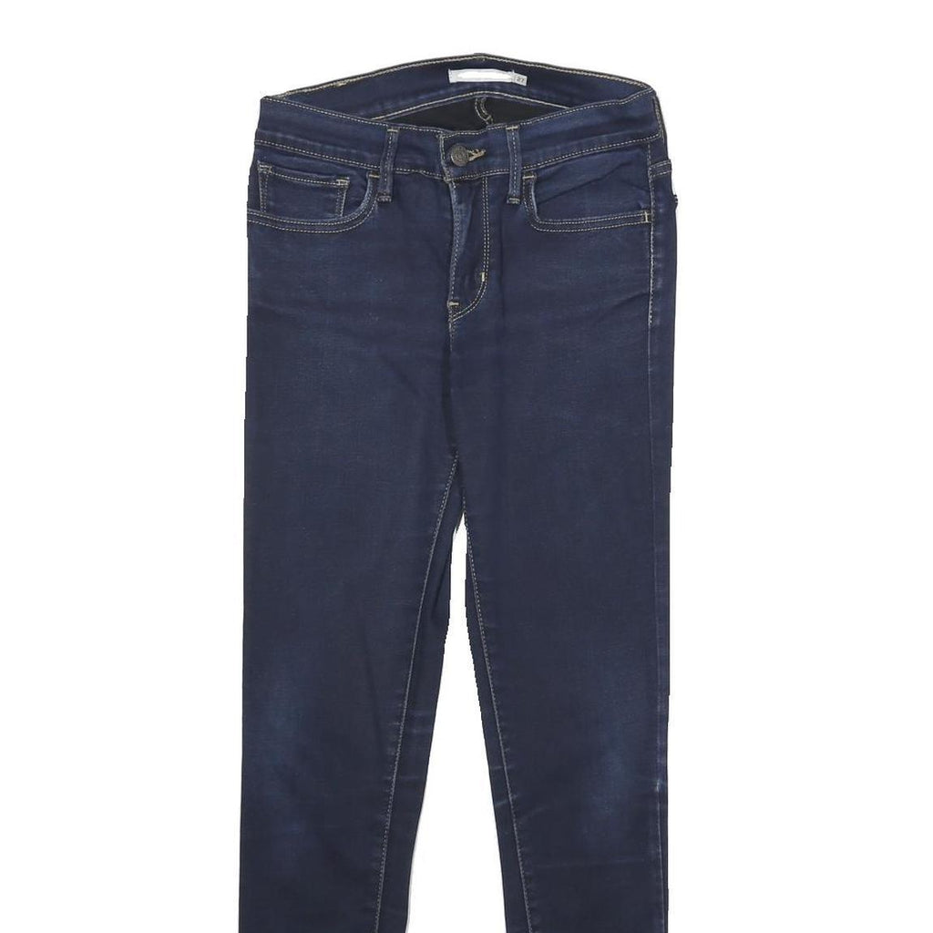 LEVI'S 710 Super Skinny Womens Jeans Blue Slim Skinny Denim Stone Wash W27 L30
