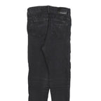 DKNY Womens Slim Black Denim Jeans Cotton Blend W26 L28 Stylish Zip Closure
