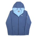 JACK WOLFSKIN Womens Blue Outdoor Zip Jacket L Polyester Softshell Hooded