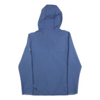 JACK WOLFSKIN Womens Blue Outdoor Zip Jacket L Polyester Softshell Hooded