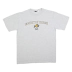 GEAR FOR SPORTS Mens Grey University Of Colorado Dad Graphic T-Shirt L Short